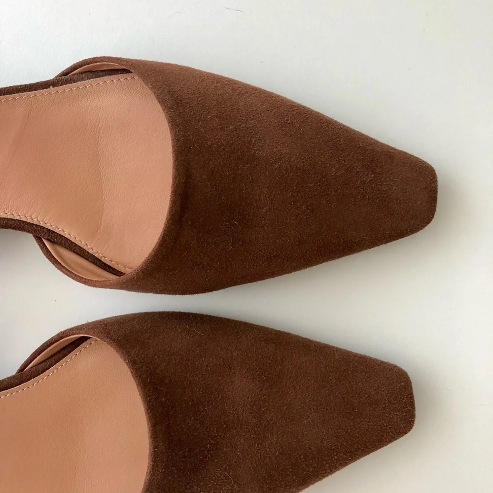 TOTEME Pointed Brown Women's Flat Shoes - Picture 3 of 7